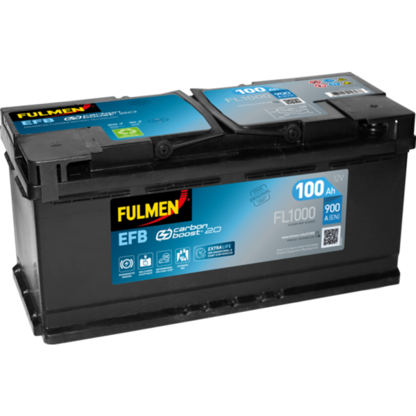 Batería Fulmen FL1000 Start-Stop Efb. Tecnología EFB. 12V - 100Ah/900A (EN) Caja L5