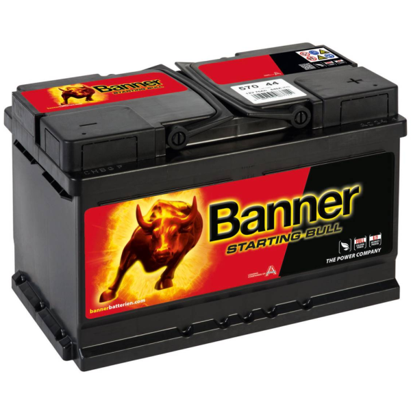 Batería Banner 57044 Starting Bull. 12V - 70Ah/640A (EN) Caja LB3 (278x175x175mm)