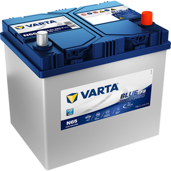 Batería Varta N65 Blue Dynamic Efb. Tecnología EFB. 12V - 65Ah/650A (EN) 565 501 065 D84 2 Caja D23