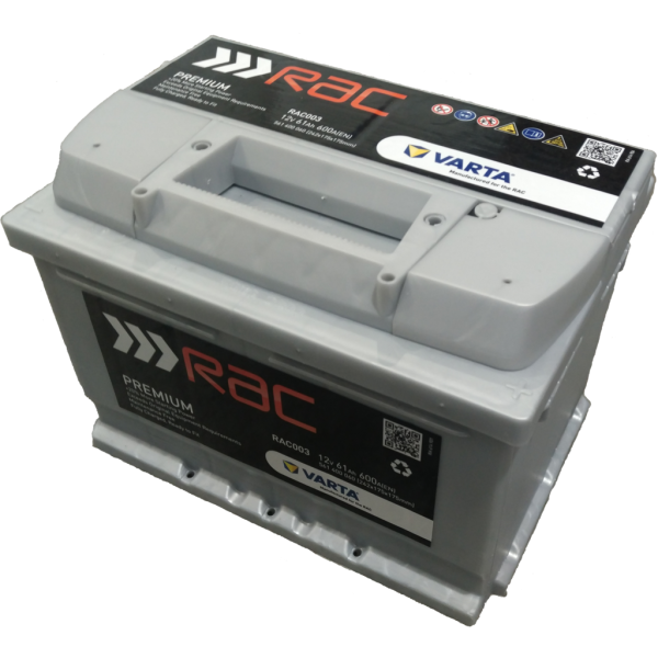 Batería Rac RAC003 . 12V - 61Ah/600A (EN) Caja LB2 (242x175x175mm)