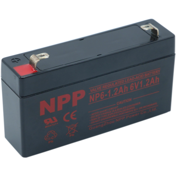 Batería Npp Power NP6-1.2AHT1 . 6V - 1,1Ah (98x25x52mm)