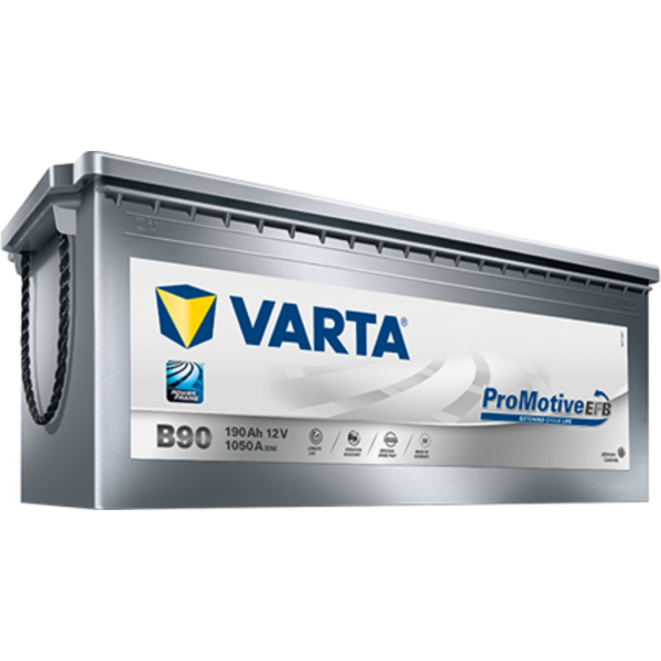 Batería Varta B90 Promotive Efb. Tecnología EFB. 12V - 190Ah/1050A (EN) 690 500 105 E65 2 Caja B