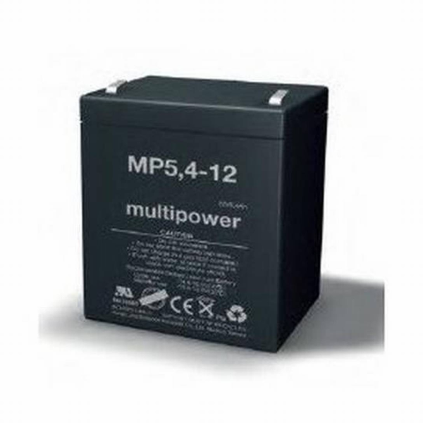 Batería Multipower MP5.4-12 . Tecnología AGM. 12V - 5.4Ah (90x70x107mm)