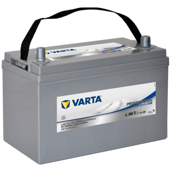Batería Varta LAD115 Professional Dual Purpose. 12V - 104Ah (328x172x234mm)