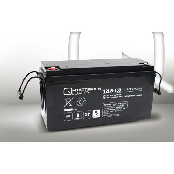 Batería Qbatteries 12LS-150 Agm Standard. Tecnología AGM. 12V - 158Ah (483x170x240mm)
