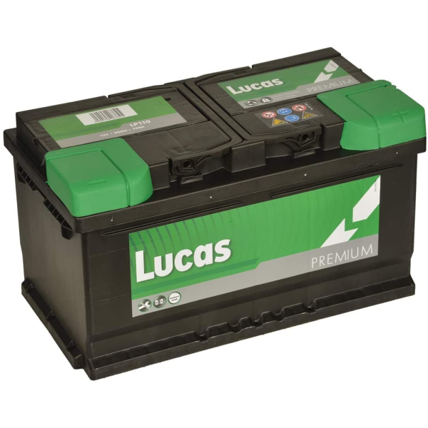 Batería Lucas LP110 Premium. 12V - 80Ah/800A (EN) Caja LB4 (317x175x175mm)