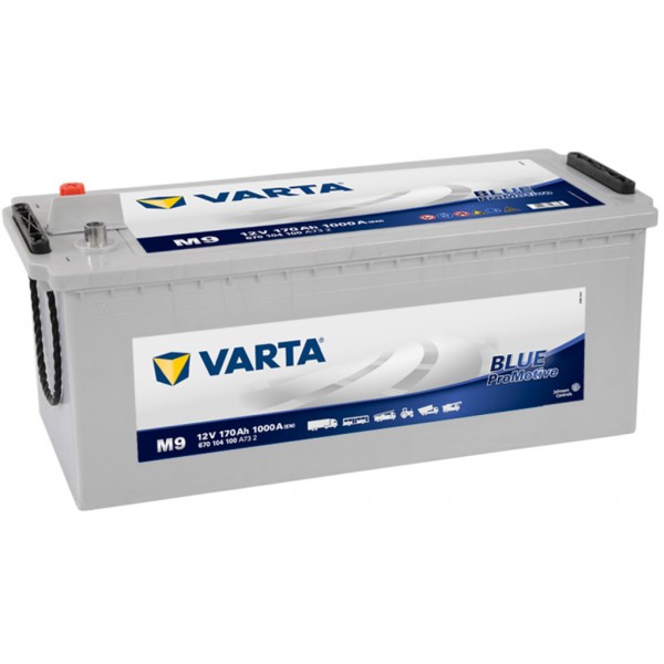 Batería Varta Promotive Shd M9. 12V - 170Ah/1000A (EN) Caja B (513x223x223mm)