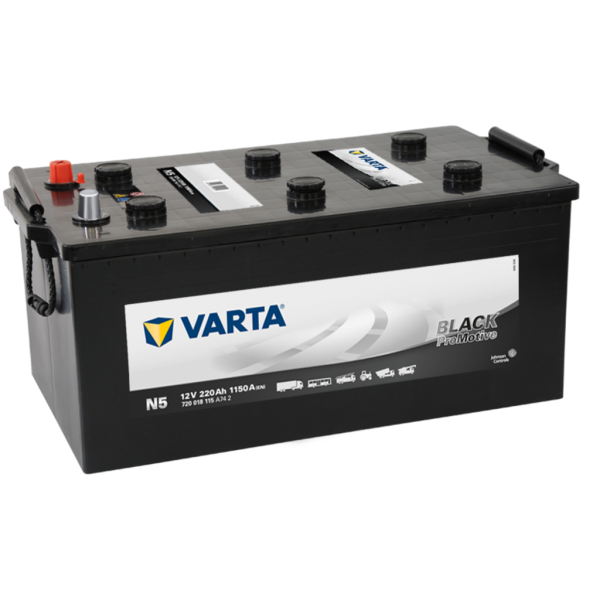 Batería Varta Promotive Black N5. 12V - 225Ah/1150A (EN) Caja C (518x276x242mm)
