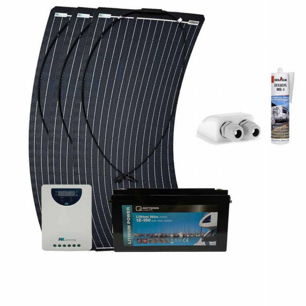 Kit solar camper 300W a-Tronix con batería litio 12V 150Ah y regulador MPPT