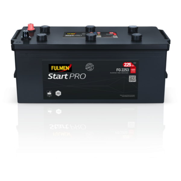 Batería Fulmen FG2253 Start Pro Hd. 12V - 225Ah/1200A (EN) Caja C (518x274x240mm)