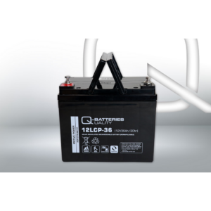 Batería Qbatteries 12LCP-36 Agm Deep Cycle Battery. Tecnología AGM. 12V - 36Ah (195x130x163mm)