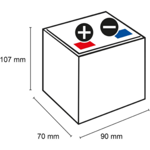 Batería Qbatteries 12LCP-5 Agm Deep Cycle Battery. Tecnología AGM. 12V - 5Ah (90x70x107mm)