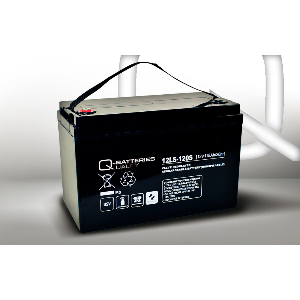 Batería Qbatteries 12LS-120S Agm Standard. Tecnología AGM. 12V - 118Ah (328x177x222mm) 1 Batería Qbatteries 12LS-120S Agm Standard. Tecnología AGM. 12V - 118Ah (328x177x222mm)