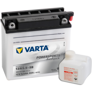 Batería Varta 12N5.5-3B Motocicleta. 12V - 6Ah/40A (EN) (136x61x131mm)