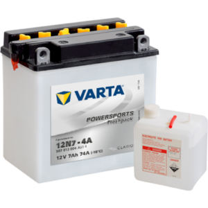 Batería Varta 12N7-4A Motocicleta. 12V - 7Ah/74A (EN) (136x76x134mm)