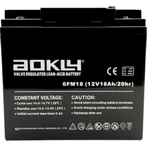 Batería Aokly 6FM18 Agm Vrla Battery. Tecnología AGM. 12V - 18Ah (181x77x167mm)