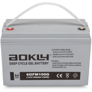 Batería Aokly 6GFM100G Gel Vrla. Tecnología GEL. 12V - 100Ah (330x172x214mm)