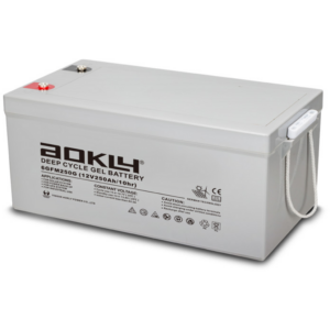 Batería Aokly 6GFM250G Gel Vrla. Tecnología GEL. 12V - 250Ah (522x240x218mm)