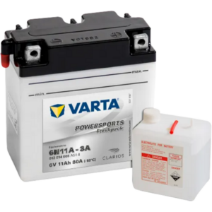 Batería Varta 6N11A-3A Motocicleta. 6V - 12Ah/88A (EN) (122x62x132mm)
