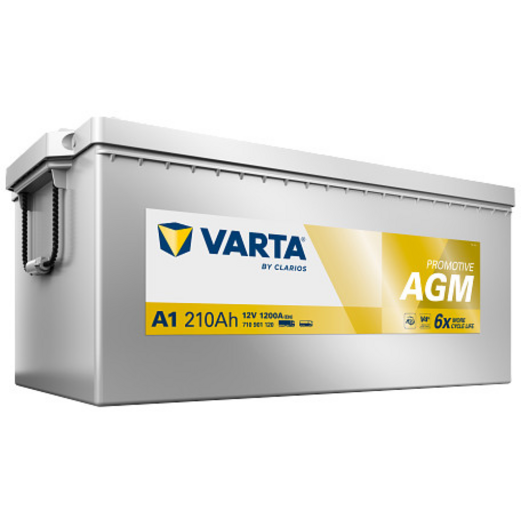 Batería Varta A1 Promotive Agm. Tecnología AGM. 12V - 210Ah/1200A (EN) 710 901 120 E65 2 Caja C 4 Batería Varta A1 Promotive Agm. Tecnología AGM. 12V - 210Ah/1200A (EN) 710 901 120 E65 2 Caja C - Imagen 4