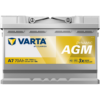 Batería Varta A7 Silver Dynamic Agm. Tecnología AGM. 12V - 70Ah/760A (EN) Caja L3