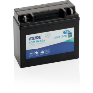 Batería Exide AGM12-18 Moto 12V Agm Ready. 12V - 18Ah/250A (EN) (180x75x165mm)
