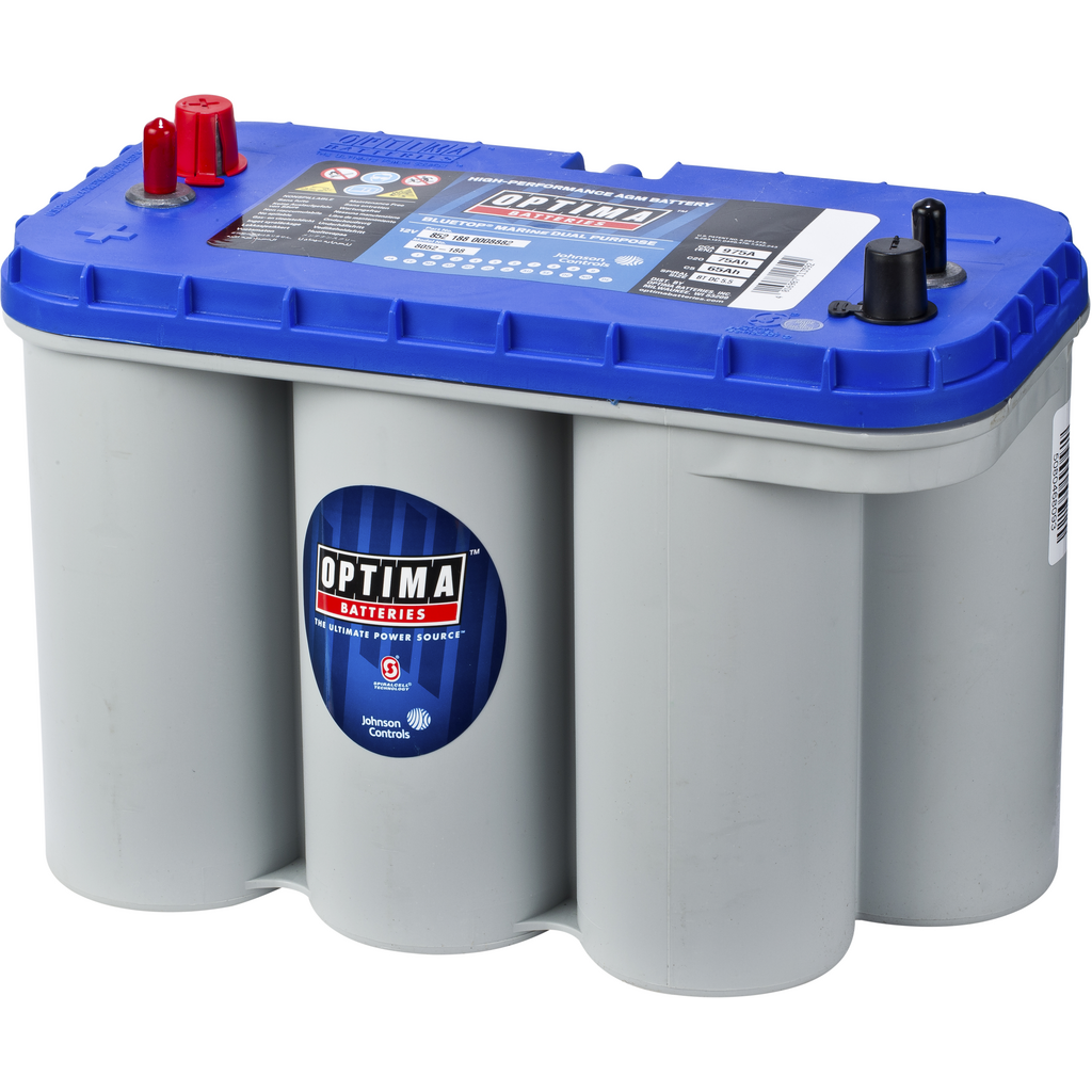 Batería Optima BTDC-5.5 Bluetop. Tecnología AGM. 12V - 75Ah/975A (EN) (325x158x218mm) 1 Batería Optima BTDC-5.5 Bluetop. Tecnología AGM. 12V - 75Ah/975A (EN) (325x158x218mm)
