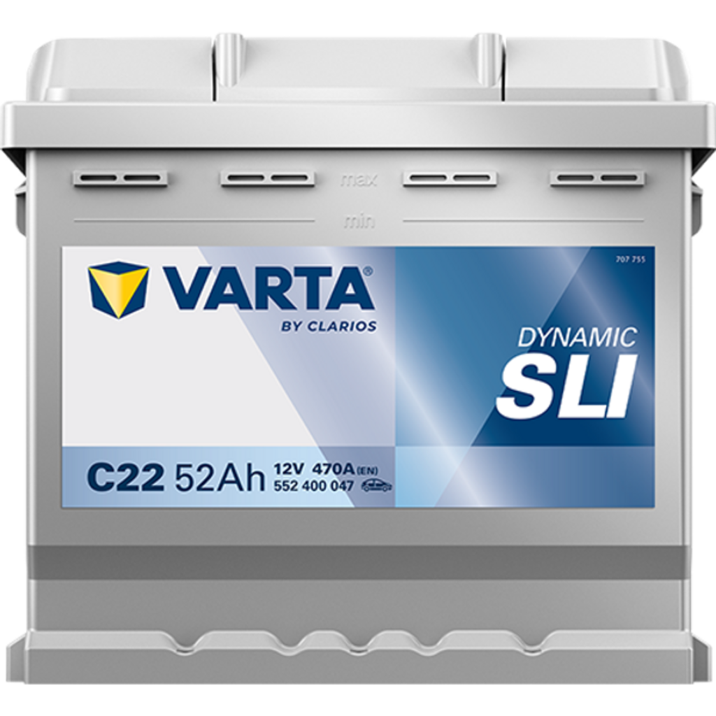 Batería Varta C22 Blue Dynamic. 12V - 52Ah/470A (EN) 552 400 047 313 2 Caja L1 2 Batería Varta C22 Blue Dynamic. 12V - 52Ah/470A (EN) 552 400 047 313 2 Caja L1 - Imagen 2