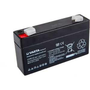 Batería Varta CF613. 6V - 1,3Ah (97x24x52mm)