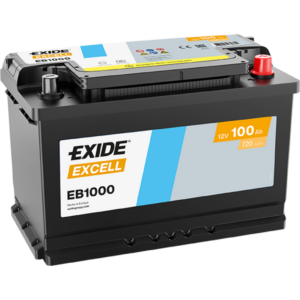 Batería Exide EB1000 Excell. 12V - 100Ah/720A (EN) Caja L4