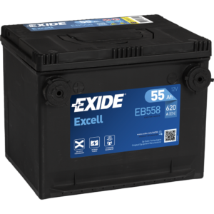 Batería Exide EB558 Excell. 12V - 55Ah/620A (EN) Caja G75