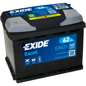 Batería Exide EB621 Excell. 12V - 62Ah/540A (EN) Caja L2