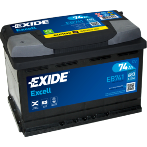 Batería Exide EB741 Excell. 12V - 74Ah/680A (EN) Caja L3