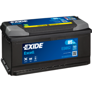 Batería Exide EB852 Excell. 12V - 85Ah/760A (EN) Caja LB5