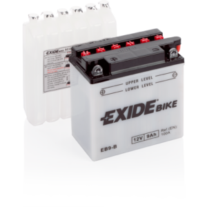 Batería Exide EB9-B Moto 12V Conventional. 12V - 9Ah/100A (EN) (135x75x140mm)