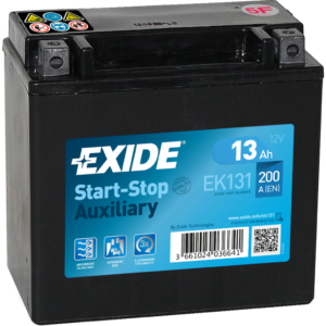 Batería Exide EK131 Baterias Auxiliares. 12V - 13Ah/200A (EN) (150x90x145mm)