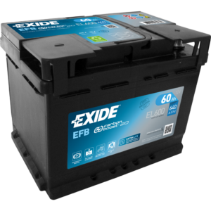 Batería Exide EL600 Efb. Tecnología EFB. 12V - 60Ah/640A (EN) Caja L2