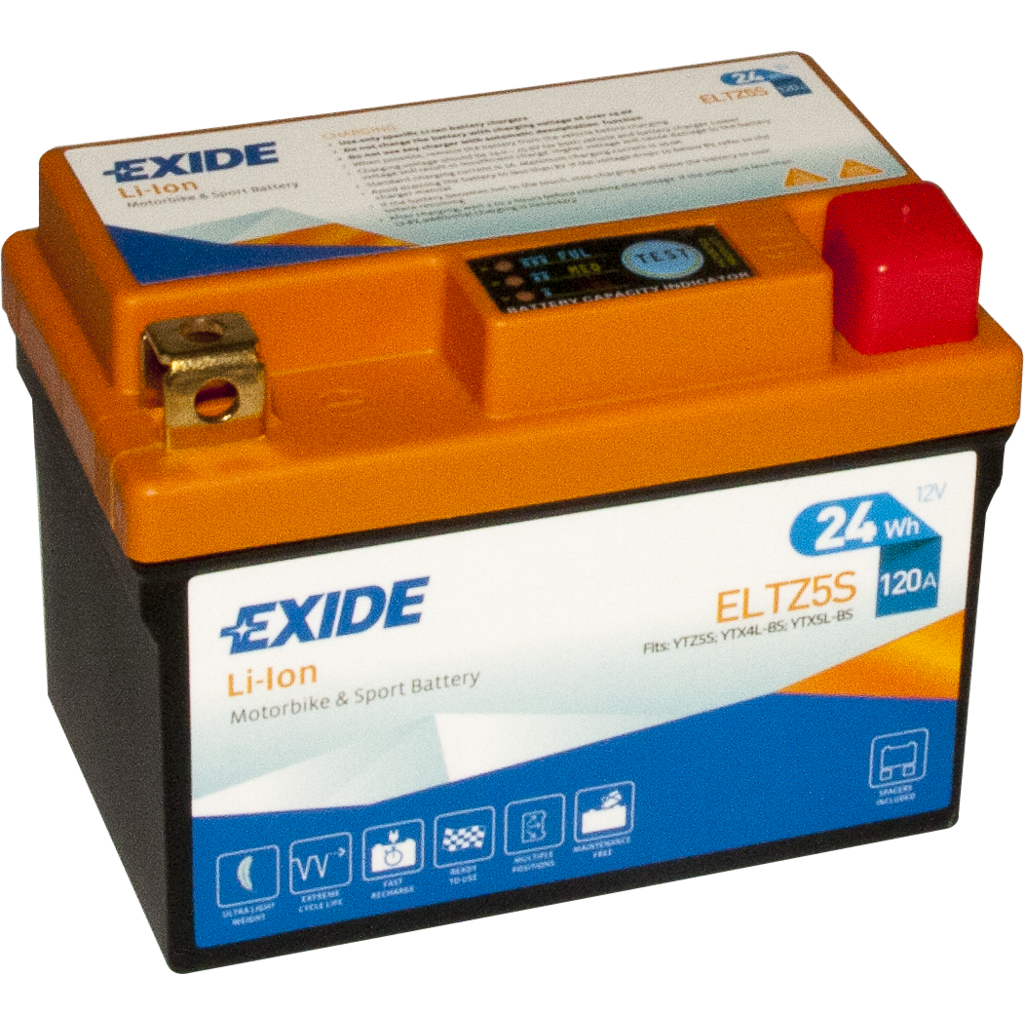 Batería Exide-Litio ELTZ5S. 12V - 2Ah/120A (EN) (113x70x85mm) 1 Batería Exide-Litio ELTZ5S. 12V - 2Ah/120A (EN) (113x70x85mm)