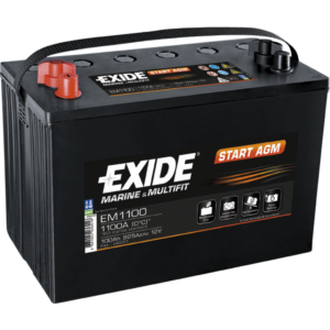 Batería Exide EM1100 Marina Vintage. 12V - 100Ah/925A (EN) Caja M31