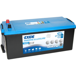Batería Exide EP1200 Marina Dual. Tecnología AGM. 12V - 140Ah/700A (EN) Caja A
