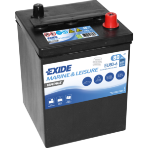 Batería Exide EU80-6 Marina Vintage. 6V - 80Ah/600A (EN) (158x165x220mm)