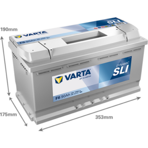 Batería Varta F6 Black Dynamic. 12V - 90Ah/720A (EN) 590 122 072 312 2 Caja L5