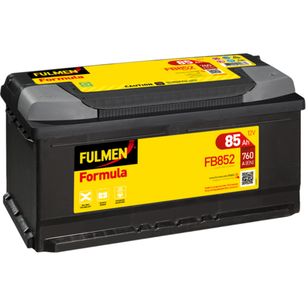 Batería Fulmen FB852 Formula. 12V - 85Ah/760A (EN) Caja LB5