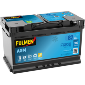 Batería Fulmen FK820 Start-Stop AGM 12V 82Ah 800A