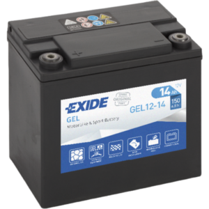 Batería Exide GEL12-14 Moto 12V Agm Ready. Tecnología AGM. 12V - 14Ah/150A (EN) (150x90x145mm)