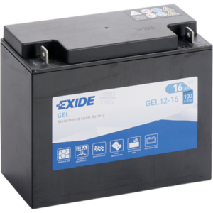 Batería Exide GEL12-16 Moto 12V Agm Ready. Tecnología AGM. 12V - 16Ah/100A (EN) (180x75x165mm)