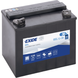 Batería Exide GEL12-30 Moto 12V Agm Ready. Tecnología AGM. 12V - 30Ah/180A (EN) (197x132x186mm)