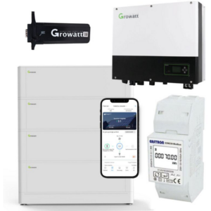 Kit inversor híbrido Growatt SPH 4000 4kW con bateria 10.24 kWh