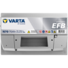 Batería Varta N70 Blue Dynamic Efb. Tecnología EFB. 12V - 70Ah/760A (EN) 570 500 076 D84 2 Caja L3
