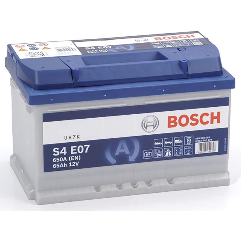 Batería Bosch S4E07 S4 - 12V - 65Ah/650A (EN) Caja LB3 EFB